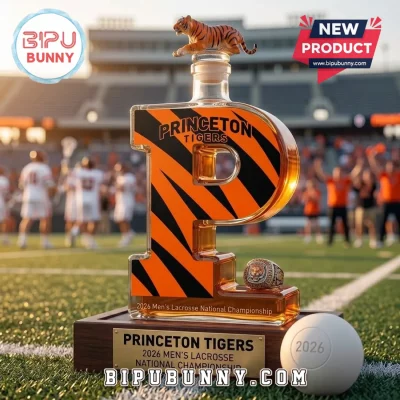 Princeton Tigers 2026 NCAA Men&rsquo;s Lacrosse Championship Glass Decanter