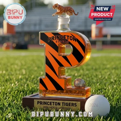 Princeton Tigers 2026 NCAA Men’s Lacrosse Championship Glass Decanter