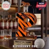 P-shaped Princeton Tigers glass decanter with tiger topper, 2026 lacrosse championship ring, and wooden display base.!