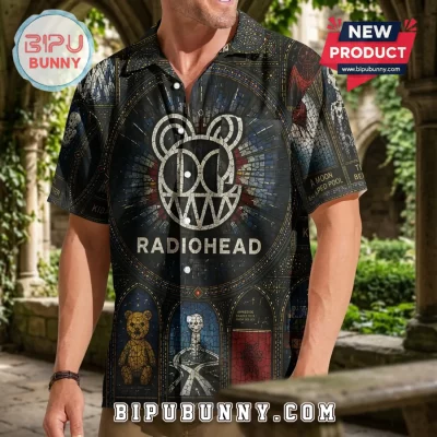 Radiohead Bear Logo Stained Glass Hawaiian Shirt