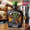 Crown Royal whiskey bottle featuring Rat Fink character in a hot rod with 63rd Anniversary 1963-2026 text on black glass.!
