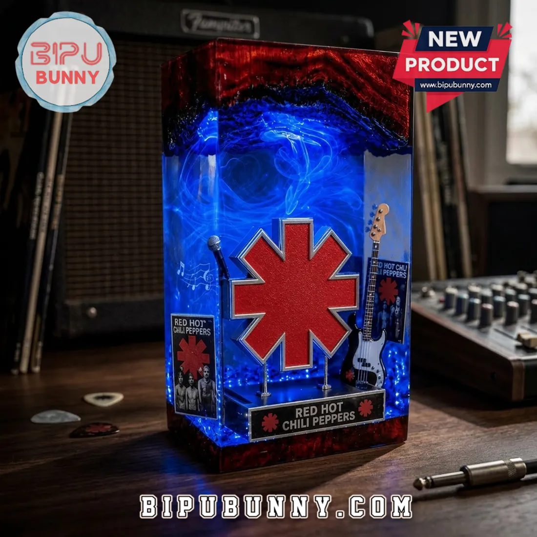 Red Hot Chili Peppers Asterisk Logo Resin Lamp Red Hot Chili Peppers Asterisk Logo Resin Lamp