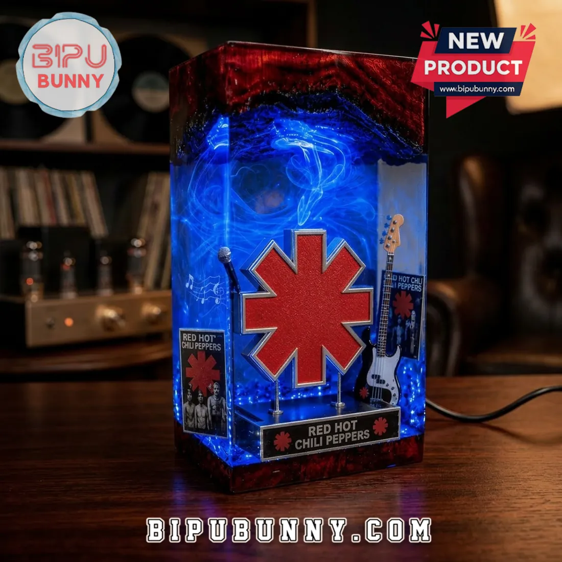 Red Hot Chili Peppers Asterisk Logo Resin Lamp Red Hot Chili Peppers Asterisk Logo Resin Lamp