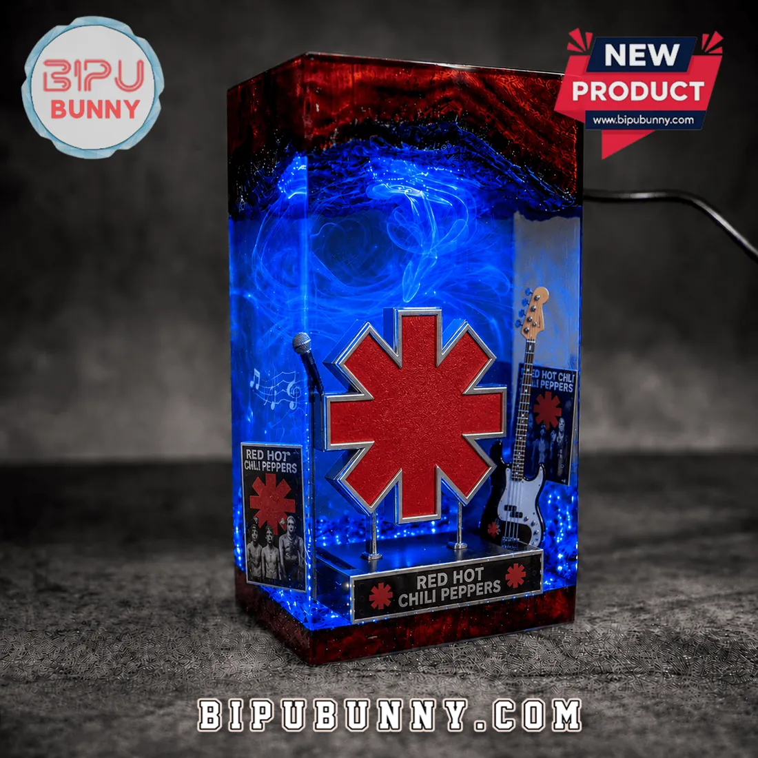 Red Hot Chili Peppers Asterisk Logo Resin Lamp Red Hot Chili Peppers Asterisk Logo Resin Lamp