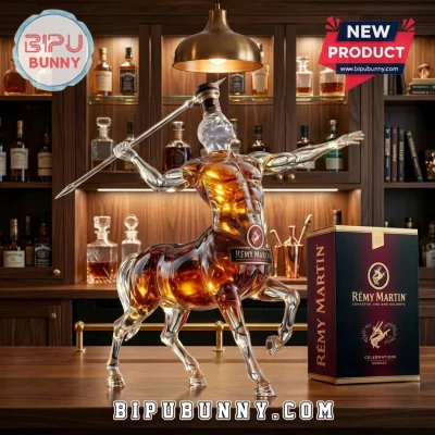 Remy Martin Centaur Sculpted Crystal Figurine Whiskey Decanter