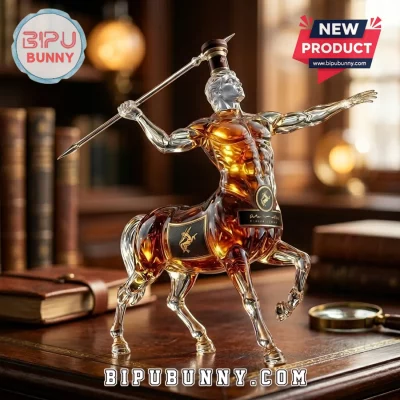 Remy Martin Centaur Sculpted Crystal Figurine Whiskey Decanter