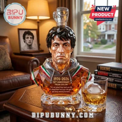 Rocky Balboa Italian Stallion 1976-2026 Anniversary Whiskey Carafe