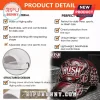 Dark red baseball cap featuring Rush band branding, 1968-2027 text, and a 2112 emblem with silver metallic detailing.!