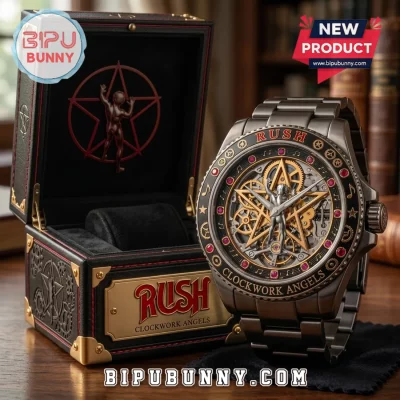 Rush Clockwork Angels Starman Skeleton Stainless Steel Men Watch