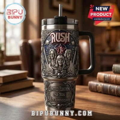 Rush Rock Band 58th Anniversary Limited Edition Stanley Tumbler 40oz
