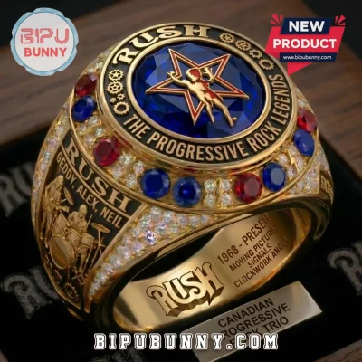 Rush The Progressive Rock Legends Engraved Ring