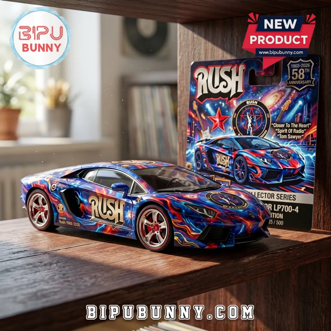 Rush x Lamborghini Aventador LP700-4 Anniversary Limited Edition Diecast Model Rush x Lamborghini Aventador LP700-4 Anniversary Limited Edition Diecast Model