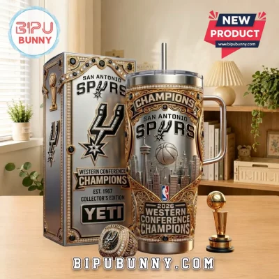 San Antonio Spurs 2026 Western Conference Champions Stainless Tumbler