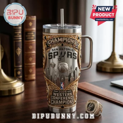 San Antonio Spurs 2026 Western Conference Champions Stainless Tumbler