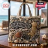 San Antonio Spurs canvas tote bag embellished with pearls, rhinestones, championship trophy, and basketball patches.!