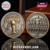 San Antonio Spurs 2026 Western Conference Champions commemorative coin featuring a gold trophy and team roster relief.!