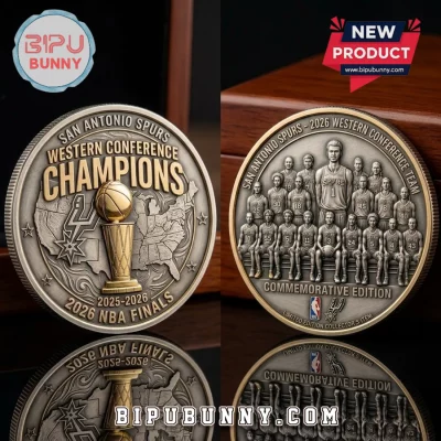 San Antonio Spurs Western Conference Champions 2026 Embossed Coin