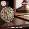 San Antonio Spurs Western Conference Champions 2025-2026 commemorative metal coin with gold trophy and USA map detail.!