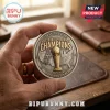 San Antonio Spurs Western Conference Champions 2026 commemorative metal coin featuring a gold trophy and US map design.!