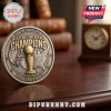 San Antonio Spurs 2026 Western Conference Champions commemorative coin featuring a gold trophy and US map on metal.!
