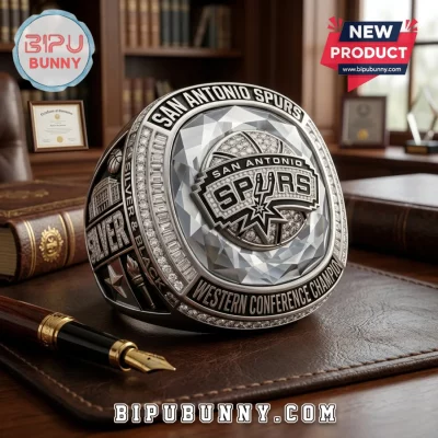 San Antonio Spurs Western Conference Champions Diamond Inlay Ring