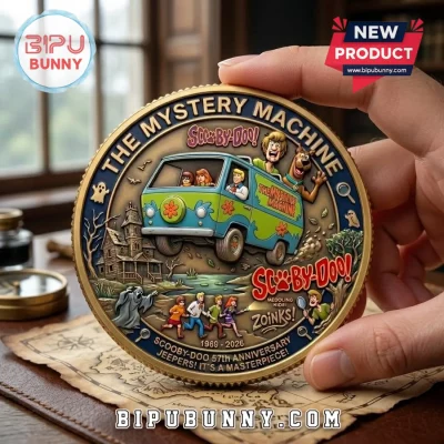 Scooby-Doo Mystery Machine 57th Anniversary Embossed Metal Coin