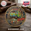 Scooby-Doo 57th anniversary commemorative gold-colored metal coin featuring The Mystery Machine and the animated crew.!