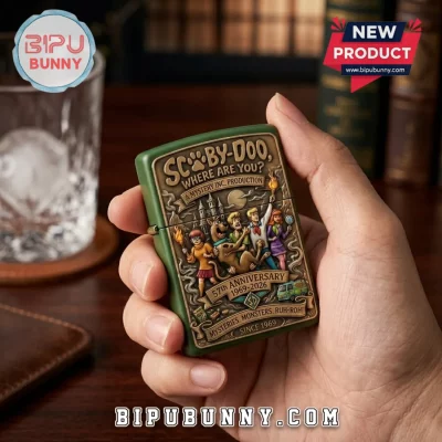 Scooby-Doo Where Are You 57th Anniversary Embossed Lighter Case