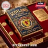 Scotland National Football Team Zippo lighter with gold engraving and crest in a red velvet presentation collector box.!