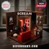 Scream 30th anniversary brick set diorama featuring Ghostface, blood-splattered interior, posters, and display masks.!