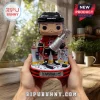 Sebastian Aho vinyl bobblehead figure in Carolina Hurricanes jersey holding a Stanley Cup trophy on a commemorative base.!