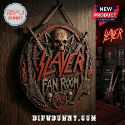 Slayer Heavy Metal Music Band Limited Edition Wooden Door Sign