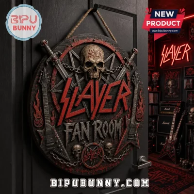Slayer Heavy Metal Music Band Limited Edition Wooden Door Sign