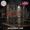 Slayer band branded metal tumbler with 3D eagle emblem and skull motifs next to matching black and red collectible box.!