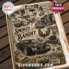 Smokey and the Bandit vintage print button-up shirt featuring a black Pontiac Firebird, semi-truck, and sheriff car.!