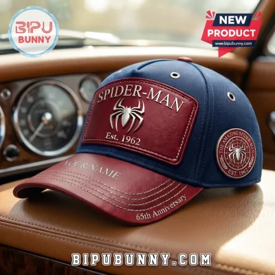 Spider-Man Personalized Vintage Leather Baseball Cap