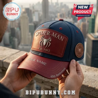 Spider-Man Personalized Vintage Leather Baseball Cap
