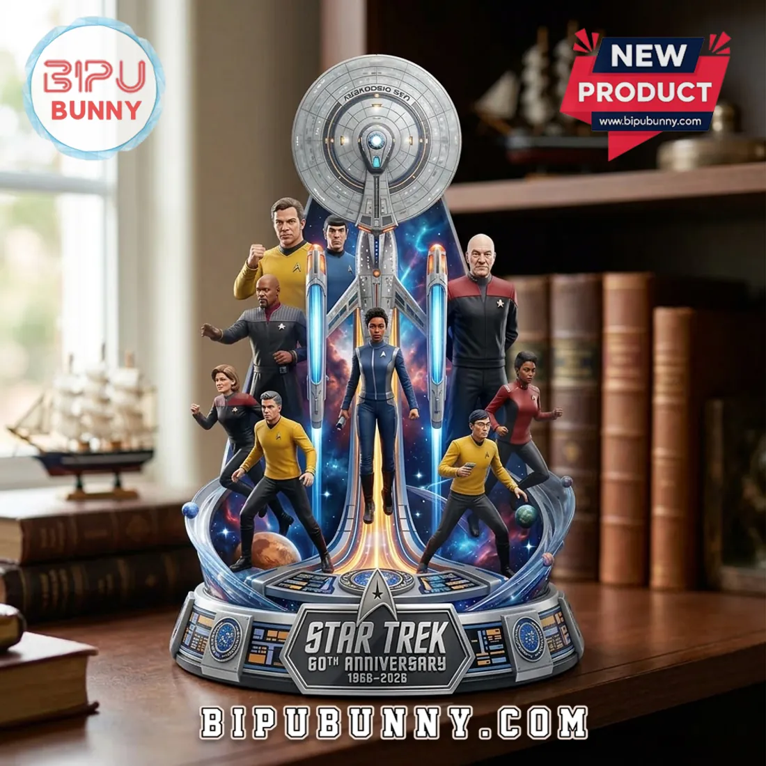 Star Trek 60th Anniversary 2026 Collectible Acrylic Plaque Star Trek 60th Anniversary 2026 Collectible Acrylic Plaque