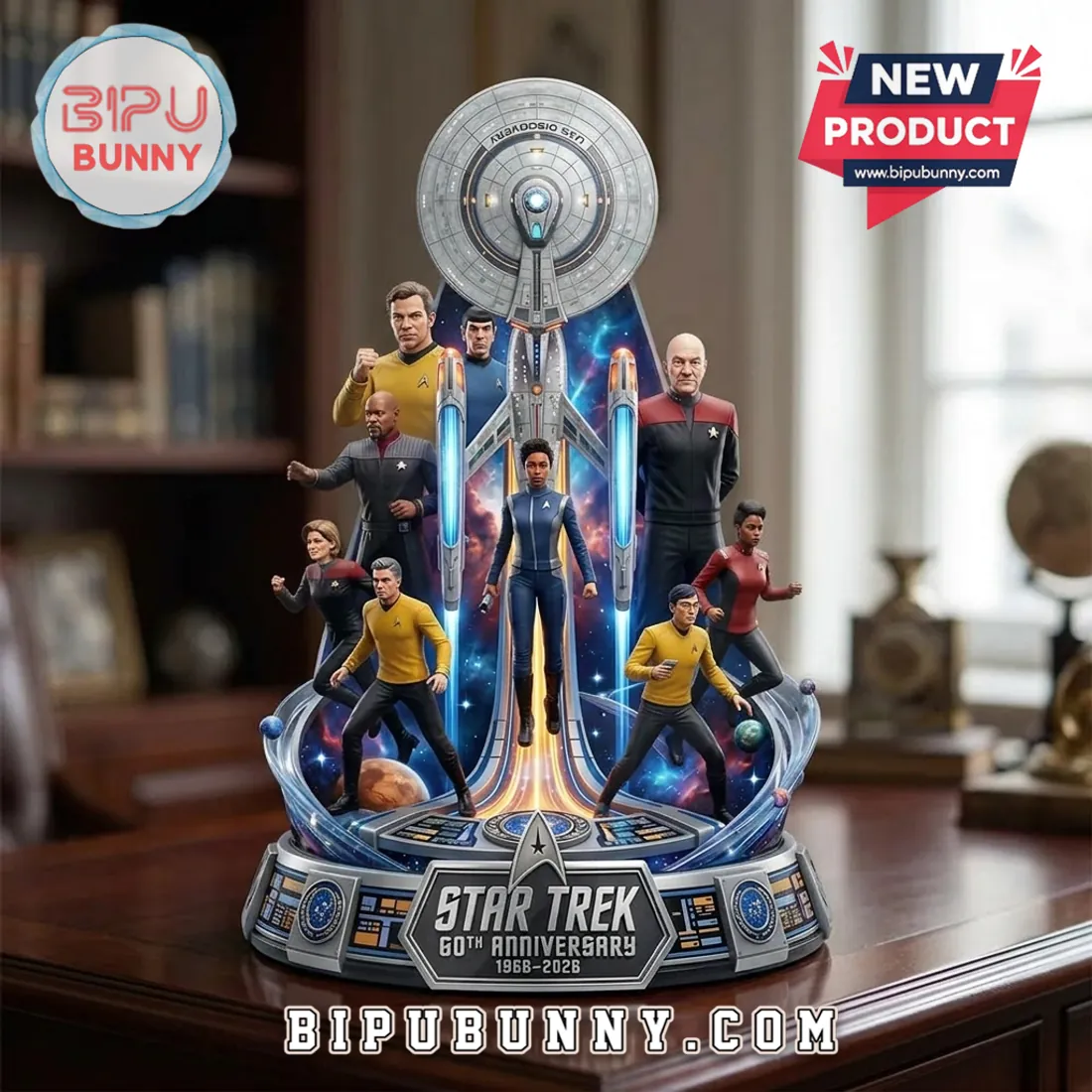 Star Trek 60th Anniversary 2026 Collectible Acrylic Plaque Star Trek 60th Anniversary 2026 Collectible Acrylic Plaque