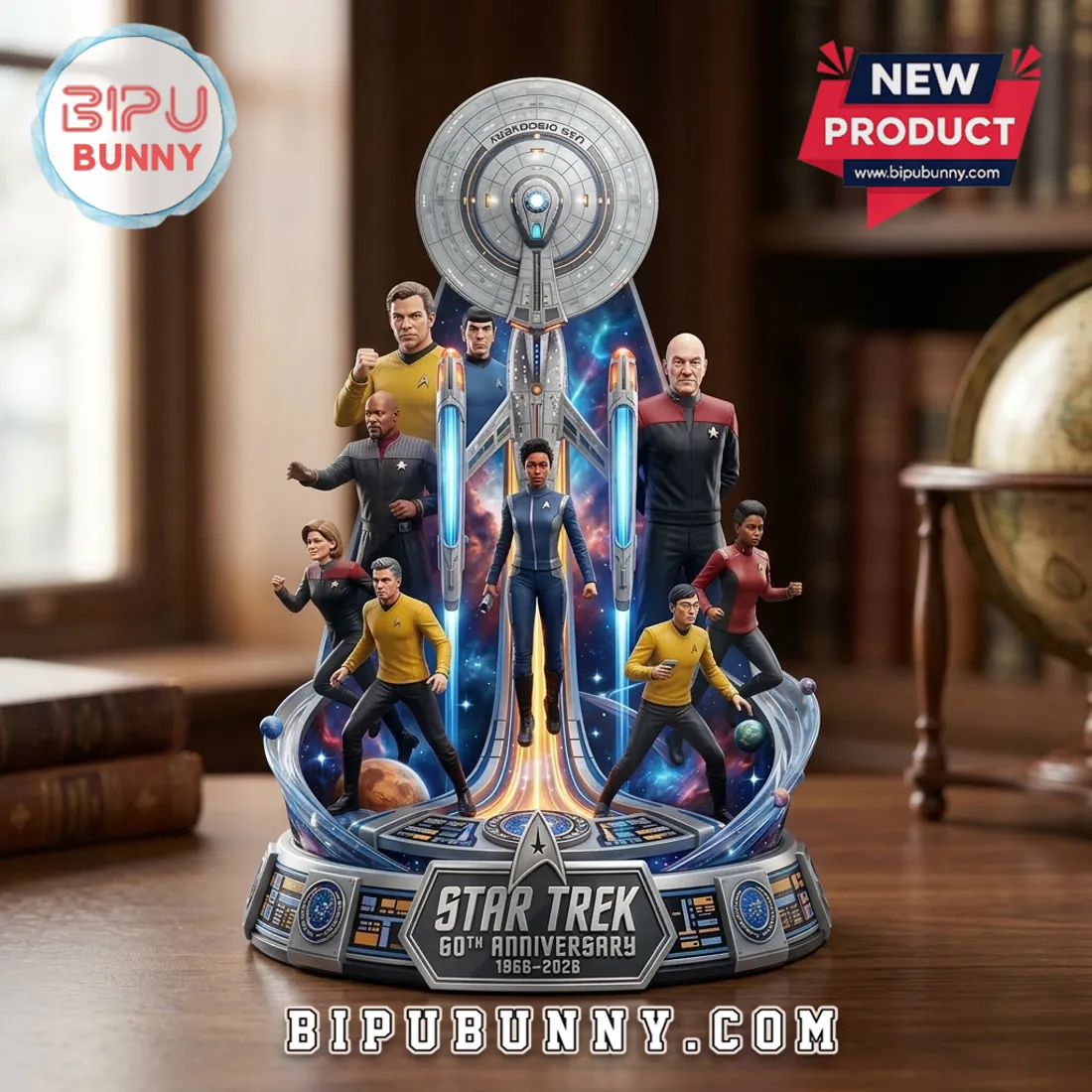 Star Trek 60th Anniversary 2026 Collectible Acrylic Plaque Star Trek 60th Anniversary 2026 Collectible Acrylic Plaque