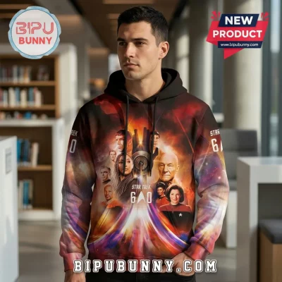 Star Trek 60th Anniversary Cast Signatures Collectible Graphic Hoodie