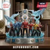 Star Trek IV The Voyage Home 40th Anniversary resin diorama featuring the crew, two humpback whales, and Golden Gate Bridge.!