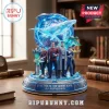 Star Trek IV The Voyage Home 40th anniversary LED collectible sculpture featuring the USS Enterprise crew and a whale.!