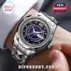 Star Trek The Next Generation 40th anniversary stainless steel wristwatch with purple galaxy face and date indicator.!