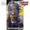 Blue glass tumbler featuring Star Trek 60th anniversary logo, USS Enterprise ship, and Live Long and Prosper text.!