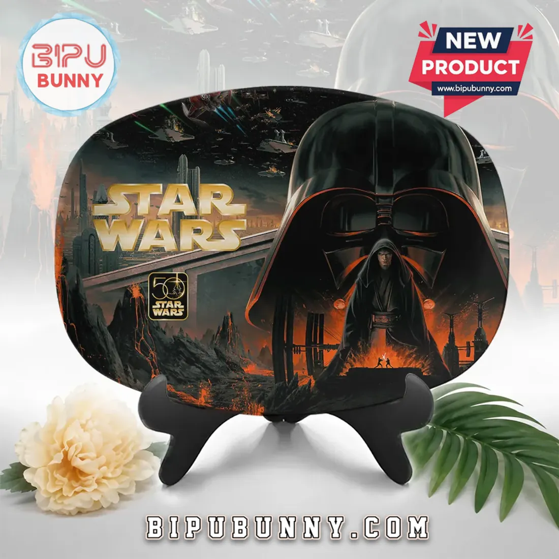 Star Wars Darth Vader Mustafar 50th Anniversary Decorative Plate Star Wars Darth Vader Mustafar 50th Anniversary Decorative Plate
