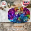 Oval Star Wars themed plate featuring lightsaber battles and text reading Star Wars Day May The 4th Be With You.!