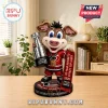 Carolina Hurricanes Stormy mascot figurine holding a 2026 Stanley Cup trophy on a circular team-branded display base.!