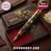 Teenage Mutant Ninja Turtles Raphael collectible ballpoint pen with gold accents in a branded green and red gift box.!