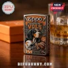Tennessee Vols Zippo lighter with Smokey the dog, orange stadium background, helmet, and football graphics on chrome metal.!
